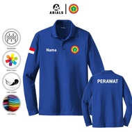 Arials Polo shirt Baju Kaos Kerah Lengan Panjang PPNI Persatuan Perawat Nasional Indonesia