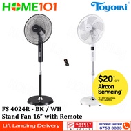 Toyomi Stand Fan with Remote Control 16" FS 4024R