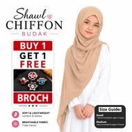 Shawl Heavy Chiffon Kids || Stylish & Comfortable || Tudung Budak Shawl   (Buy 1 Get 1 Free Broch)