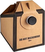 96 OZ. Disposable Coffee Dispenser, 5 Pc. - MADE IN USA - Insulated Hot Cold Bulk Beverage Server Ca