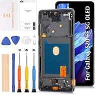 S20 FE 4G G780/5G G781 OLED LCD Display +Cloud Navy Frame for Samsung Galaxy S20 FE 4/5G 6.43" LCD S