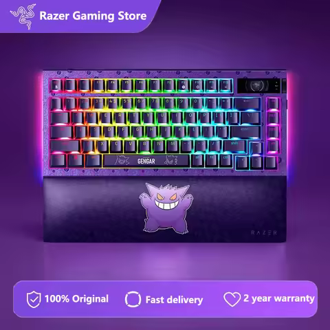 Razer × Pokemon Gengar Edition BlackWidow V4 Pro 75% Hot-Swappable Tri-Mode Gaming Keyboard - OLED D