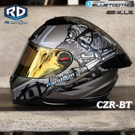 หมวกกันน็อคเต็มใบ RD (INDEX) รุ่น CZR-BT นวมถอดซักได้ ฟรีถุงผ้า แถมชิวดำฟรีอีก 1 แผ่น มีหลุมรองรับกา