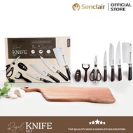 Pisau Dapur Set/ Kitchen Knife Set 6 In 1Royal Knife By Senclair