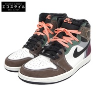 Nike Air Jordan Retro High 男鞋，近全新，黑色/ブラウン/白色配色，尺寸 27.5cm，DH3097-001，尺寸 9.5（美國）[二手]