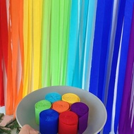 Crepe paper streamers 1 roll 25m long 4.5cm wide Multi-coloured crepe paper party streamers,crepe pa