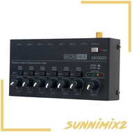 [Sunnimix2] Stereo Line Mixer sub Mixing Stereo Mono Adjustment Audio Mixer for Guitars
