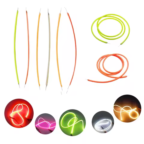 LED Filament Flexible Edison Bulb Lamp Parts Diode DC3V 38 60 95 80 130 145 185 200 255 300 460mm Fl