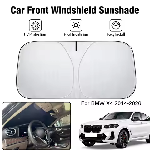 Car Front Windshield Sunshade Cover For BMW X4 2014-2026 UV Block Heat Insulation Auto Interior Sun 