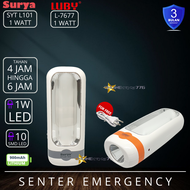 Lampu Emergency LUBY L7677 - Senter Darurat - Lampu Emergency LED - Senter LED - LUBY L-7677 - Emerg