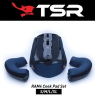 💯%Original TSR RAM4/ gracshaw G818 CHEEK PADDING - Helmet Accessories