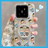 Ốp Lưng Điện Thoại Alice Crying Baby 360 Độ Có Chân Đế Từ Tính Hình Hoạt Hình Dễ Thương Bảo Vệ Cho X