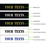 Room signage, door signage, signboard pintu