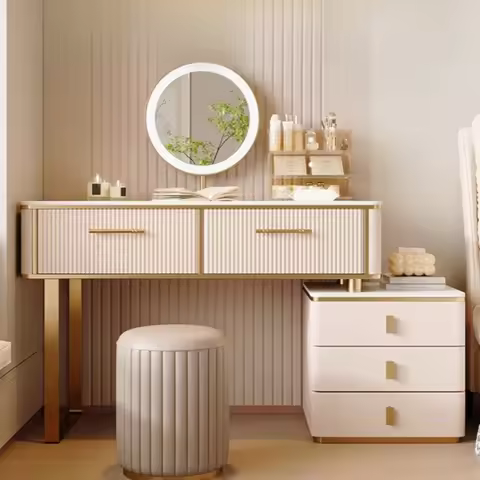 Accessories Living Room Vanity Table Comfortable Bedroom Dressing Table Drawers Nail Comoda Pra Quar