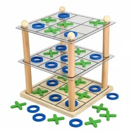 Toysmith 3 Layer Noughts and Crosses Toe Reasoning Training 3D Noughts and Crosses Toe Educational T