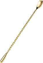 Spill-Stop 833-12 Droplet Bar Spoon, 33cm, PVD Gold Coating Over Stainless Steel, Hand wash only