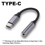 Type-C to Jack 3.5 Cable (Phone Cable Converter to Wired Headphones)