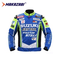 เสื้อแจ็กเก็ตผ้าทอสำหรับผู้ชาย,ใหม่เสื้อแจ็คเก็ตขี่มอเตอร์ไซค์ GSXR ใส่ขับรถแข่งรถในฤดูหนาวฤดูร้อน