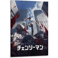 Chainsaw Man Popular Anime Poster Wall Art Canvas Print Image Painting Wall Hanging Decoration Home 