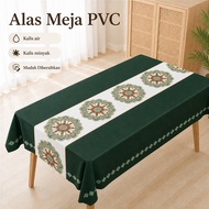 Oil-Resistant Waterproof Wipe-Clean PVC Table Mat, 长方形防水桌布 Alas Meja Segi Empat Tepat dengan Kesan M