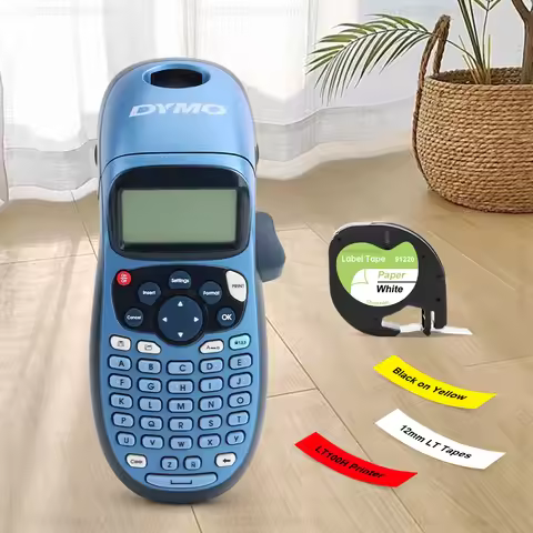 Dymo LT100H Label Maker Adhesive Dymo LetraTag LT-100H Label Printer Handheld Label Machine DIY Dymo