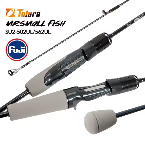 TOLU 2025 New Smallfish Series Super Light Design 2 Sections Lure Fishing Rod 1.5/1.68m Original FUJ