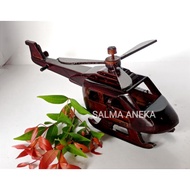 MINIATURE WOODEN HELICOPTER DIECAST MOTORCYCLE HARLEY CAR PLANE WOODEN BECAK DIECAST CAR