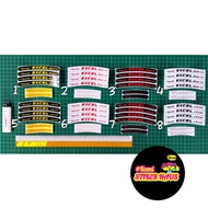 Sticker Rim Motor Takasago Excel Rim / Taksago Excel Asia (set with Warning) Sticker Printing Lamina