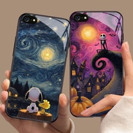 YS-98 Van Gogh HD Glass Casing for iphone 6 6S 7 8 Plus SE X XS XR Max