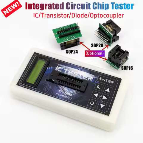 Integrated Circuit IC Chip Tester Transistor Optocoupler Operational Amplifier Regulator Tube Automa
