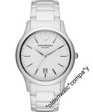 有門市保用 信心保證 EMPORIO ARMANI Watch 白陶瓷手錶 AR1476