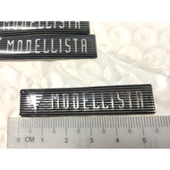 CAR EMBLEM MODELLISTA LOGO FOR Bodykit Skirting Toyota Vellfire Alphard Wish Estima Camry Harrier