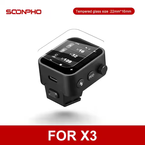 SOONPHO Tempered Film Glass for Godox X3 Xpro Trigger V1 V850III V860III TT685II V860II V850II TT600