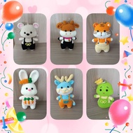 Handcrafted Crochet 12 Zodiac Set Amigurumi