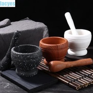 LACYES Mortar Pestle Set, PP Manual Mashing Medicine Pot, Pressing Garlic Durable Multi-function Lightweight Stone Mortar Garlic