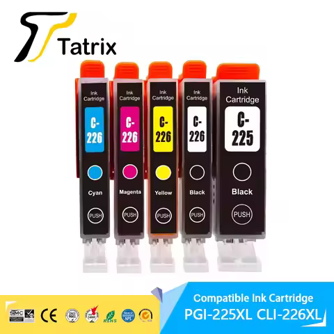 PGI-225 PGI225 PGI 225 CLI-226 CLI226 CLI 226 Premium Color Compatible Inkjet Ink Cartridge for Cano