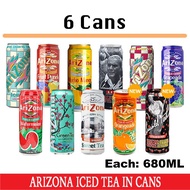Arizona Iced Tea In Cans from America! [6 cans][Each: 680ml]