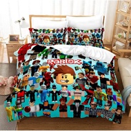 1.2X2M 2Pcs/Set Selimut/Sarung Bantal Katun Tema Minecraft / Selimut Karakter Minecraft