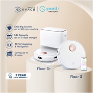 Yeedi Floor 3 Robotic Vacuum Mop, 3D ToF Navigation & Obstacle Avoidance, 2 mops spin, 5100Pa, self-