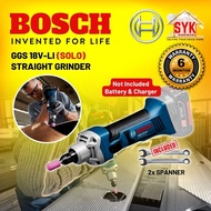SYK Bosch GGS18V-LI Solo Professional Cordless Grinder Bosch Straight Grinder Power Tools Mesin Pengisar - 06019B5300