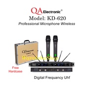 Mic Wireless QA Electronic Model KD-620 Professional Digital Microphone