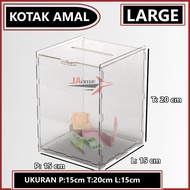 Acrylic Tips Box / Acrylic Suggestion Box / Small Medium Acrylic Draw Box