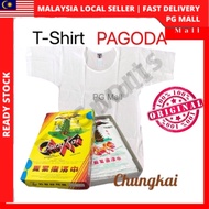 T-shirt / singlet Pagoda ( Chung Kai ) singlet / T-shirt Pagoda warna putih