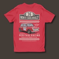 Retro Vintage Mini Monaco Automobile Club Heritage Racing T-Shirt