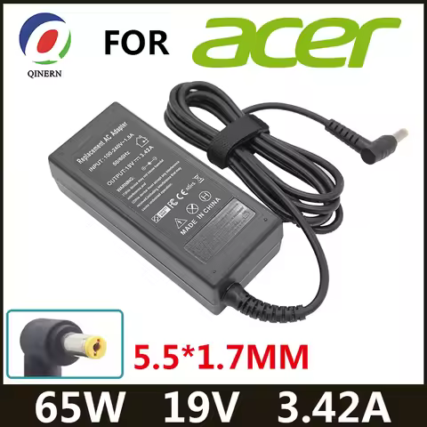 19V 3.42A 65W 5.5*1.7mm AC Laptop Charger Power supply For Acer Aspire 1410 1680 3000 5315 5630 5735