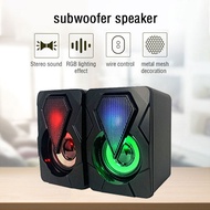 Mini Audio Multimedia Wired Home Desktop Computer Player High Fidelity 360° Surround Subwoofer Deskt