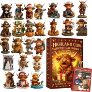 Kalendar Kedatangan Lembu Tanah Tinggi 2025, Angka 3D - Kalendar Kedatangan Krismas 24 Hari dengan B