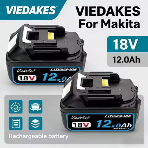 New 18V 8000mAh/10000mAh/12000mAh Rechargeable Battery Suitable for Makita 18V DDF487 DTW700 DGA404 