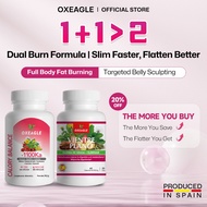 【Oxeagle】1100KA + Flat Belly Combo | Day Burn Fat & Night Reduce Bloating | Dual-Action Body Shaping