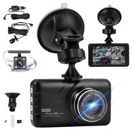 Dash Cam Front and Rear Dash Camera 1080P FHD Dashcam 3" IPS Dashboard Car Camera Front and Rear Dash Cam with Night Vision,170° Wide Angle,Loop Recording,G-Sensor, Parking Monitor,Motion Detection